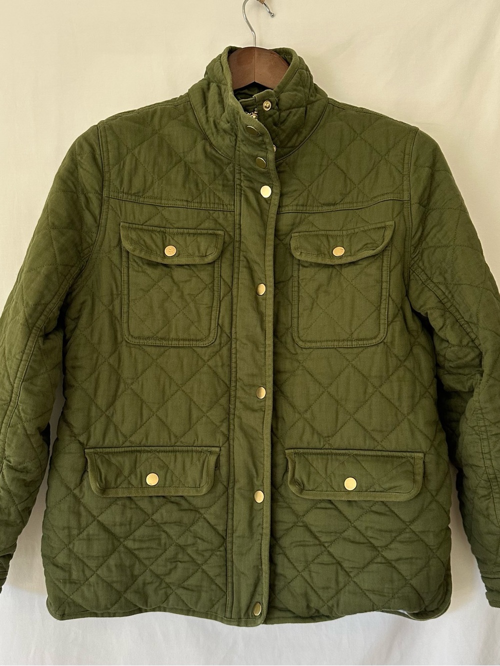 Like New J. Crew Quilted Barn Jacket Size M